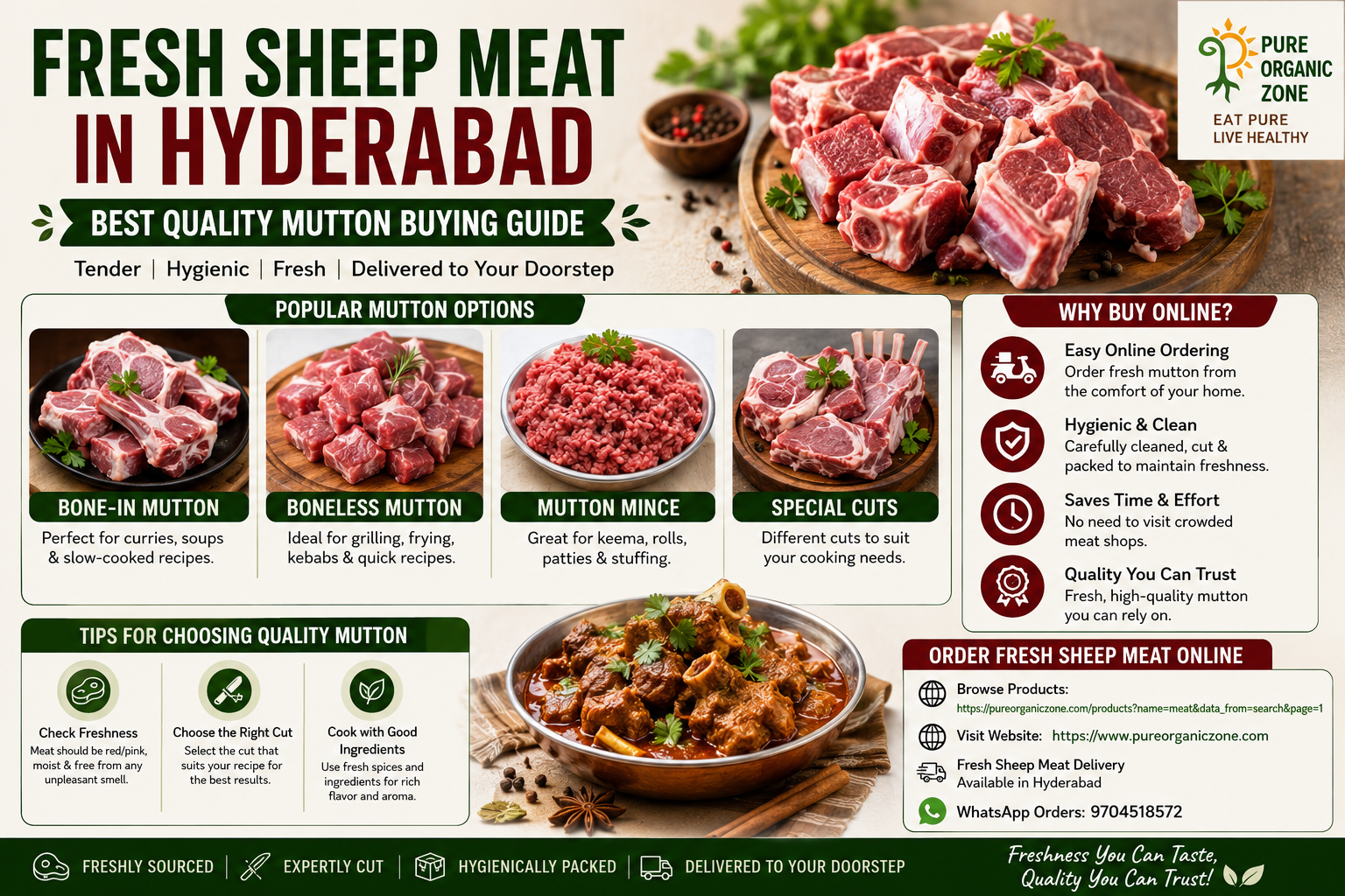 Fresh Sheep Meat in Hyderabad | Best Quality Mutton Guide